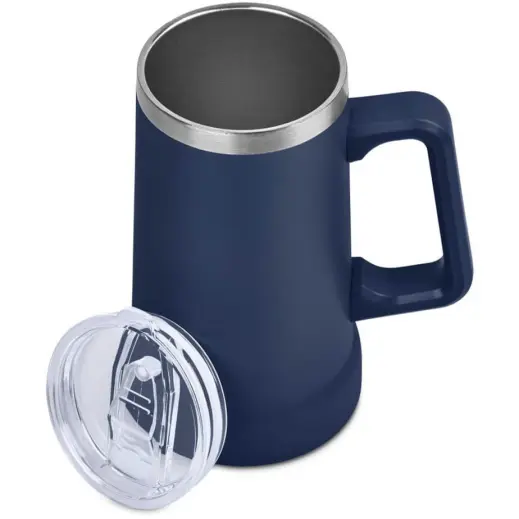Urban Terrain Oribi Stainless Steel Vacuum Mug Navy Open